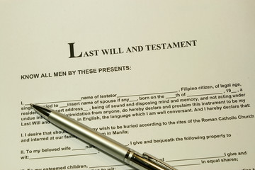 Last will and testament