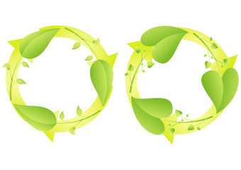 Leaf Recycling symbol Design