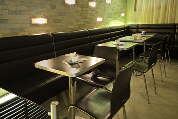 Modern café interior
