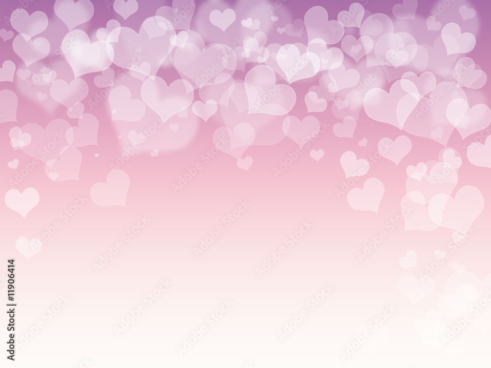 Wall mural heart background