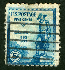 Old postage stamp from USA