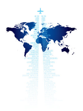 World travel background