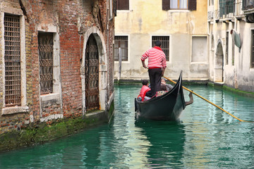 Venetian canal. - obrazy, fototapety, plakaty