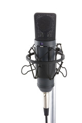Microphone isolated on white