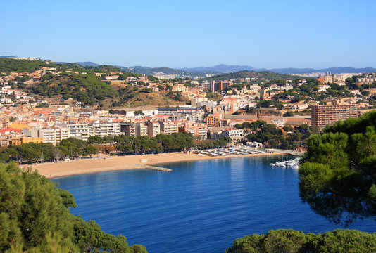 Sant Feliu de Guixols beach (Costa Brava, Spain)