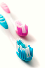 two toothbrushes