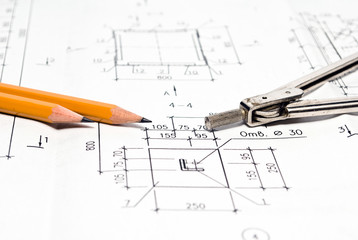 architectural plan and tools