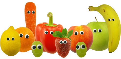 Naklejki  Friendly Fruit and Vegetables