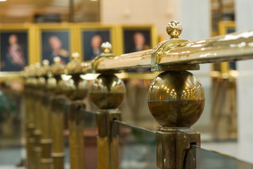 railing in gallery