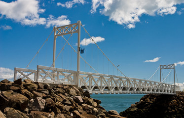 The bridge in Malbaie in Canada