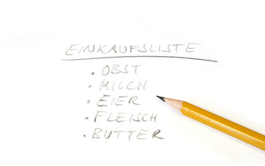 Einkaufsliste