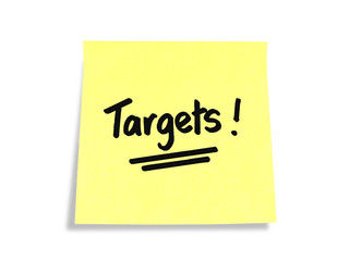 Stickies/Post-it Notes: Targets!