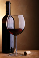 Still-life with red wine