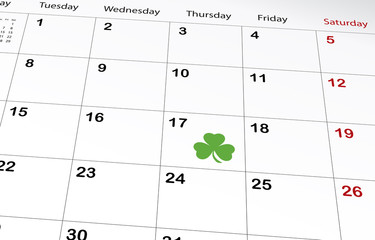 St. Patrick's Day Calendar