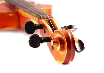 Violin isolated on white