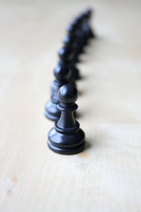 Bauern Schachspiel Linie