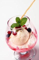Dessert - Ice Cream and Fresh Berries