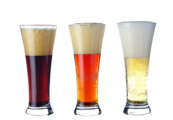 Black, amber and Classic Beer