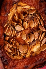 Oven baked pumpkin with seeds