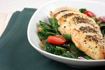 Chiken breast and salad