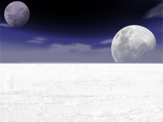 Naklejka na ściany i meble Ice Planet 3D Scene