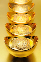 Chinese gold ingots