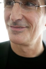 macro crop portrait of senior businessman