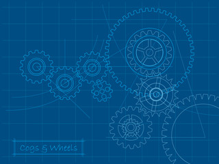 Cogs blueprint (layered for easy editing)
