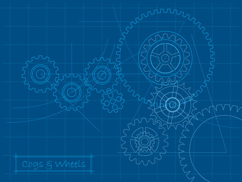 Cogs blueprint (layered for easy editing)
