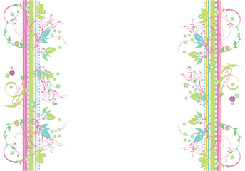 abstract illustration with floral and lots of leaves