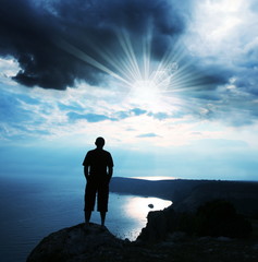 Men on the cliff
