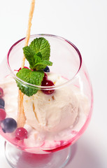 Dessert - Ice Cream and Fresh Berries