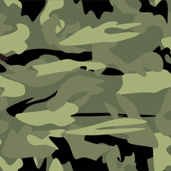 army camouflage seamless pattern © Foustontene