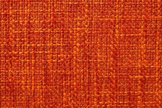 Close Up Orange Fabric Background