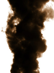Smoke emission in atmosphere