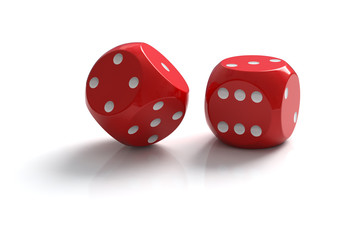 Dice (with clipping path)