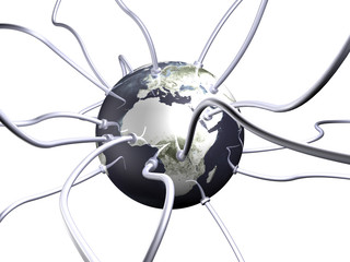 Verkabelte Welt