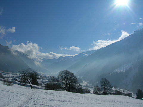 Gebirgswelt im Winter
