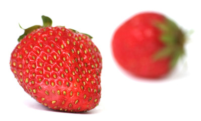 Juicy berries of Victoria on a white background