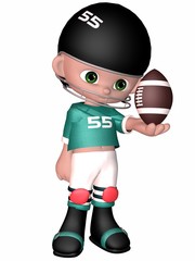 Little Football Player - Toon Figure