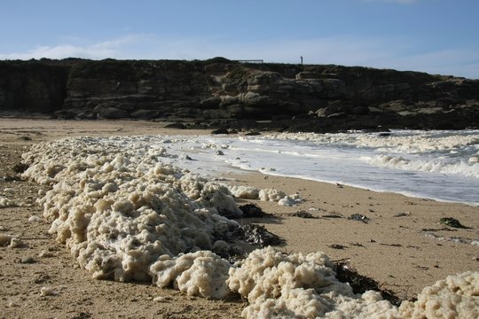 Mar&eacute;e d'&eacute;cume &agrave; Kerroc'h