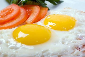 Delicious egg with vegetable