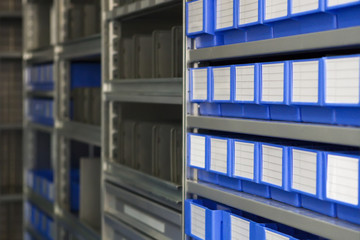 Obraz premium Metall racks of steel