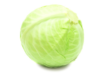 Cabbage isolated on white background.