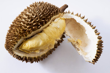 Opened durian fruit