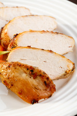 Grilled turkey fillet with vegetables