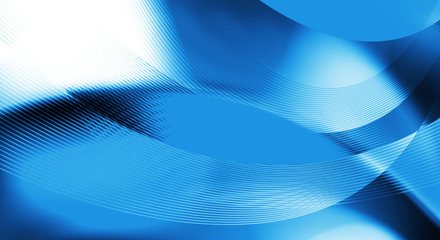 Abstrakte Grafik aus Wellen und Linien