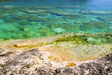 Rocks at shore of Georgian Bay