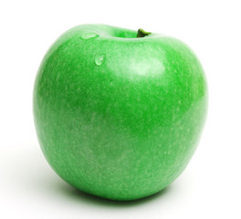 Green apple isolated