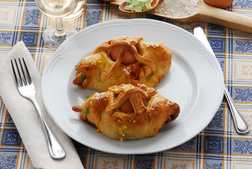 Colombelle pasquali con uovo - Dolci del veneto